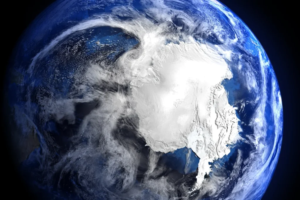 antarctica from space